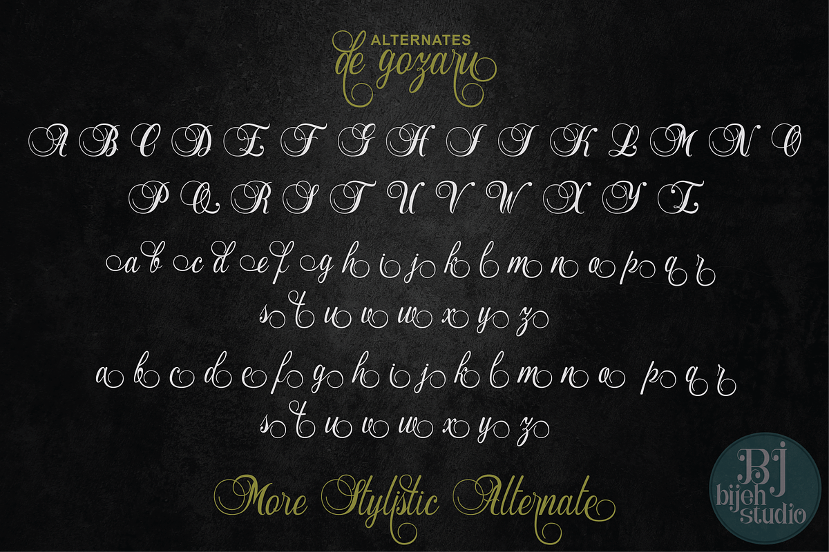 De Gozaru, a Script Font by Bijeh Studio (Photo 7 of 8)