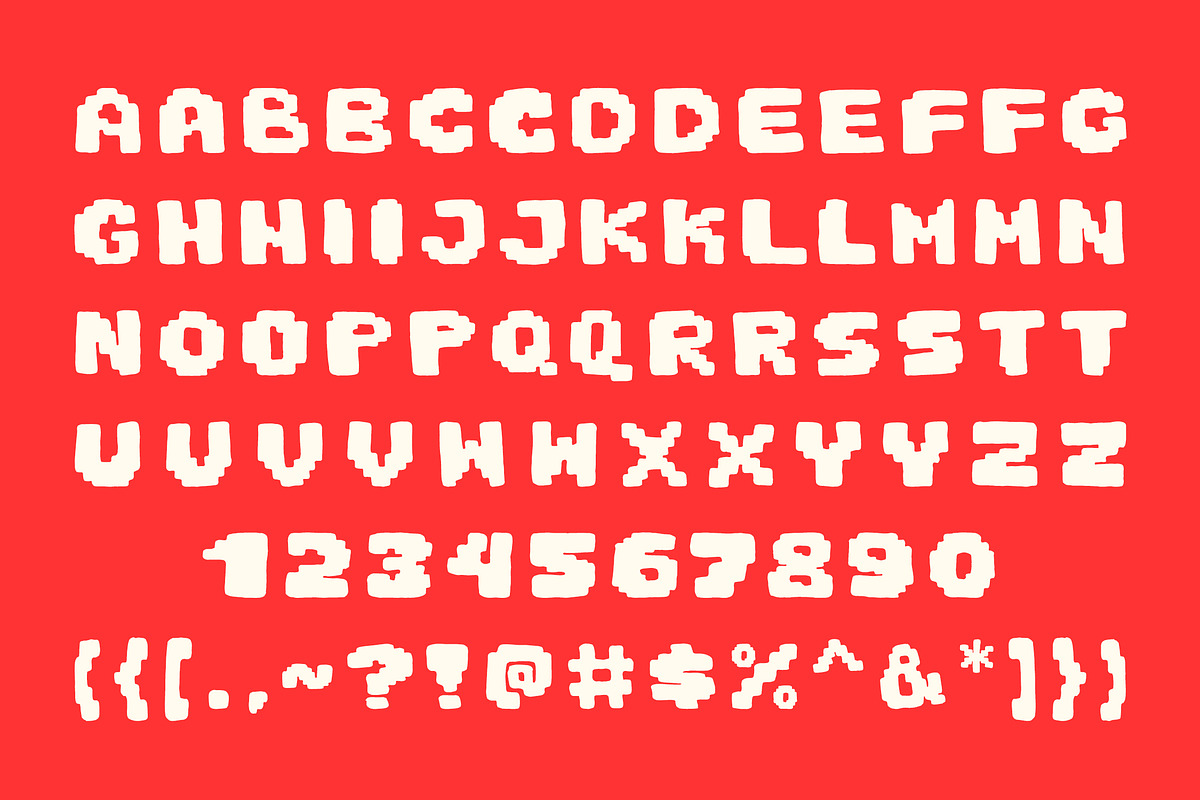 Orgapix - Organic Doodle Pixel Font, a Font by Typia Nesia (Photo 11 of 11)