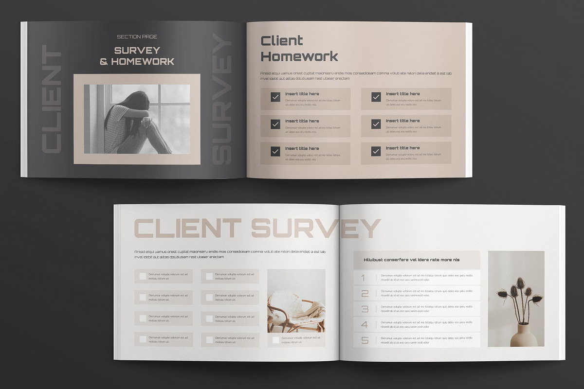 Client Welcome Guide Landscape, a Magazine Template by TemplatesForest