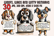 Woof, Wags and Witty Remarks, an Animal Illustration by PrintHaven Designs (Thumbnail 1 of 10)