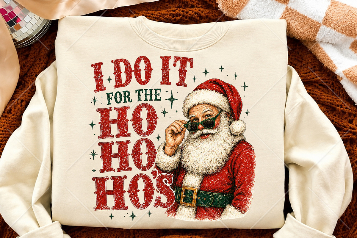I Do It for the Ho Ho Hos Christmas, a Seasonal Illustration by Canvas Craft (Photo 4 of 6)