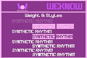 Synthetic Rhythm font, a Font by weknow (Thumbnail 6 of 8)