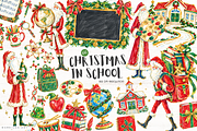 School In Christmas PNG, a Seasonal Illustration by Markicha Art (Thumbnail 1 of 5)