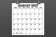 2027 12x12 In Mon-Sun Calendar, a Stationery Template by Running With Foxes (Thumbnail 3 of 5)