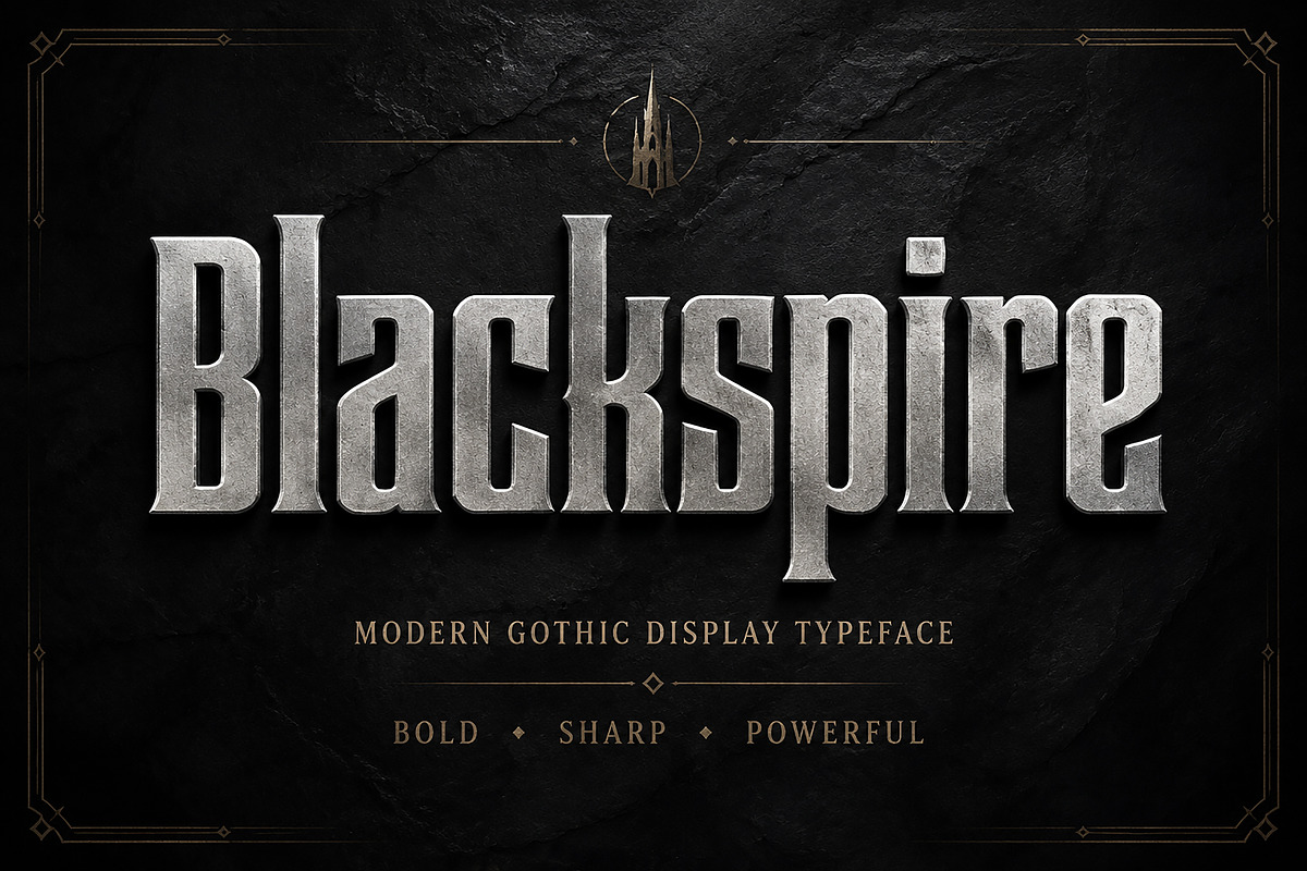Blackspire – Modern Gothic Typeface, a Blackletter Font by Wow Magic (Photo 1 of 4)