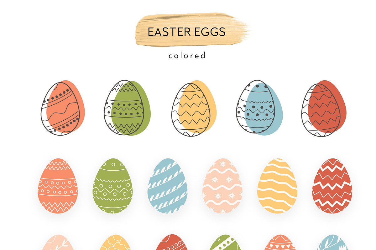 Easter Eggs Collection, a Graphic by millering (Photo 2 of 12)
