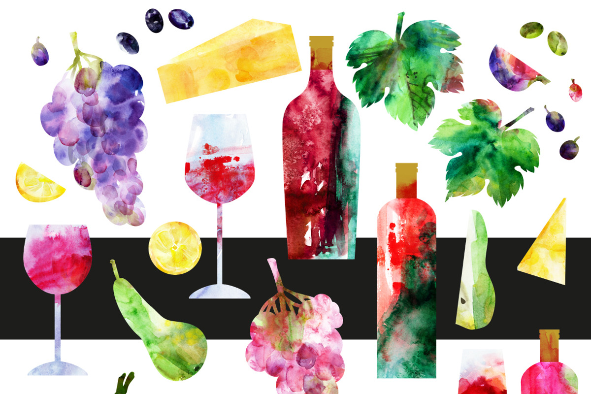 Wine party, a Food Illustration by katya.bogina (Photo 6 of 6)