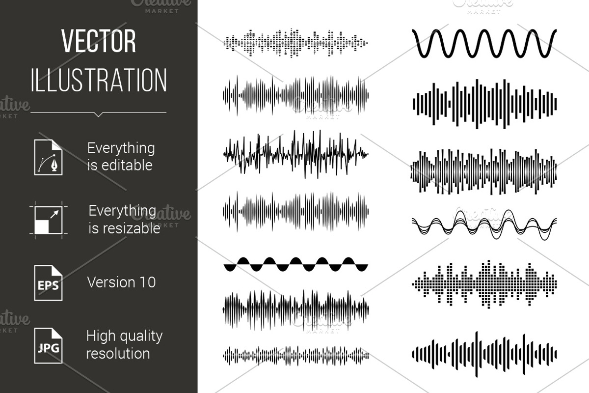 Sound waves, a Graphic by DvargShop