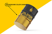 Metallic Oil Drum Mockup, a Cups & Container Mockup by Dev.Rawat21 (Thumbnail 4 of 4)