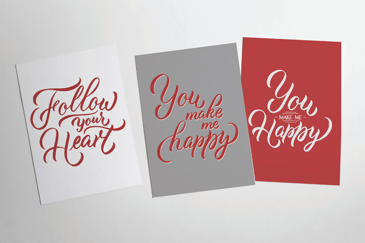 Valentine's day Lettering collection, an Illustration by Nadya Asaturyan (Photo 3 of 4)