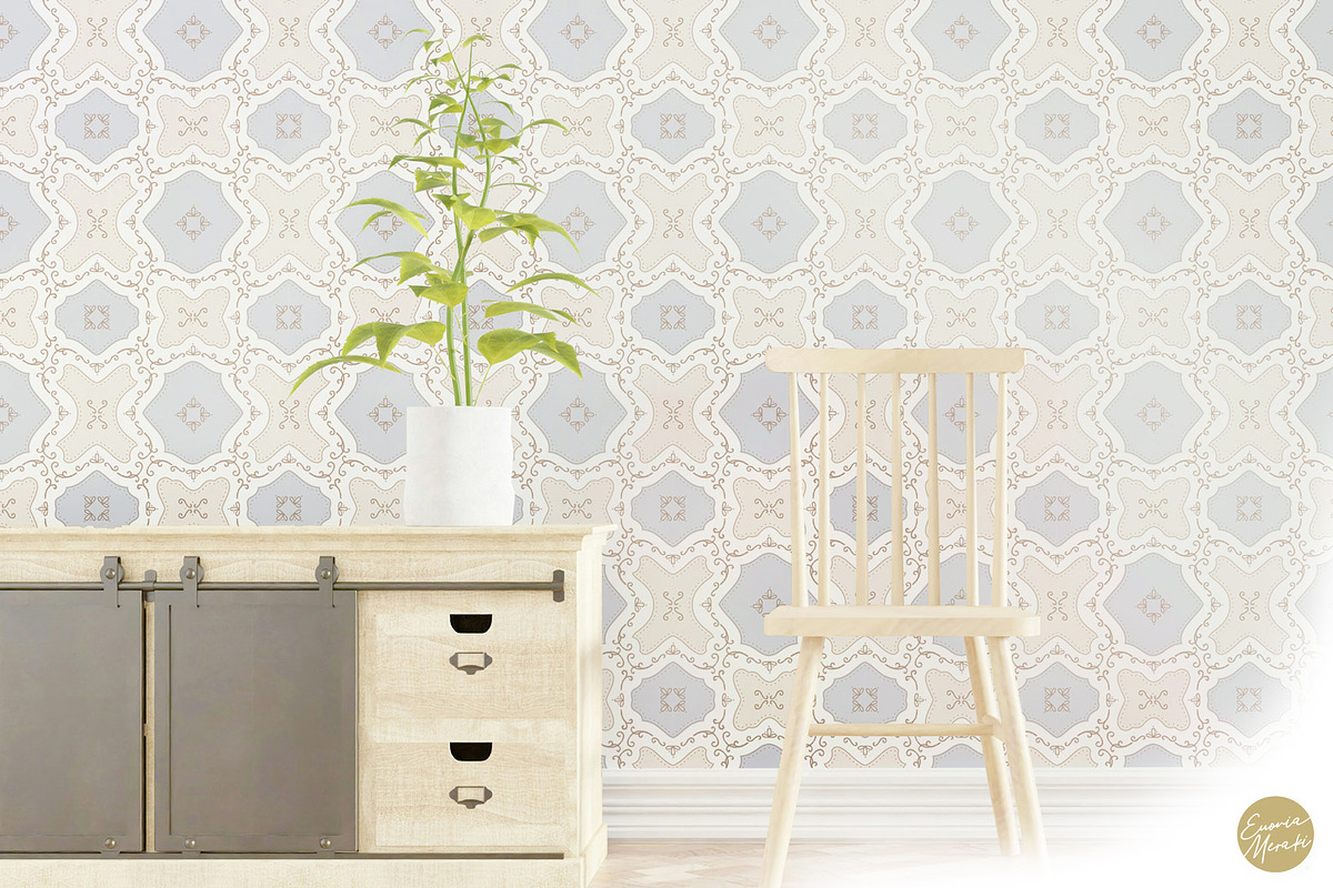 Cottagecore Pattern 16 Royal Tiles, a Pattern Graphic by Euonia Meraki (Photo 19 of 20)