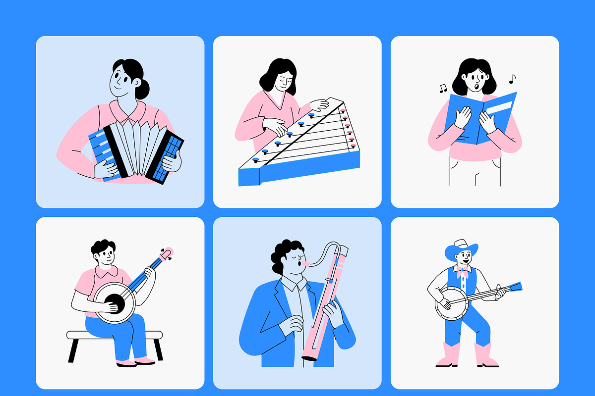 Musician Illustration Art, a Person Illustration by Vectors Market (Photo 7 of 9)