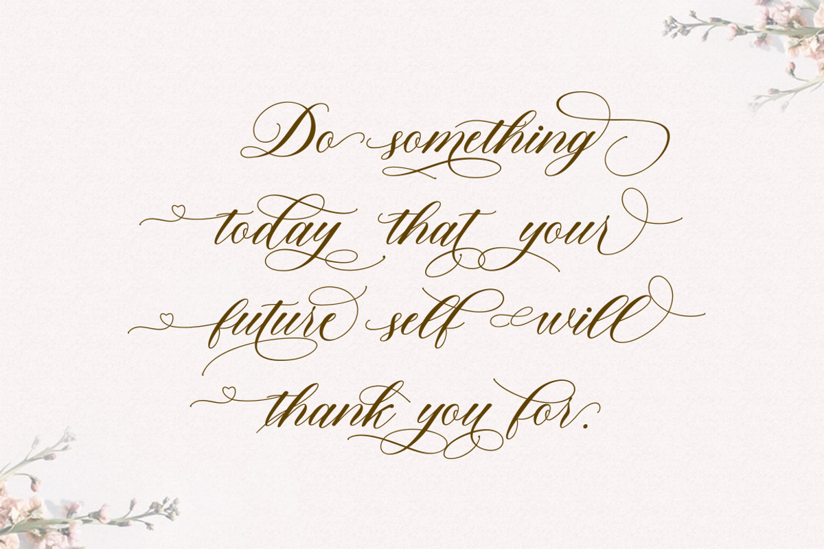 The Lucky, a Script Font by mightype (Photo 9 of 11)