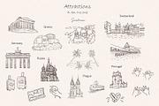 Our Honeymoon in Europe. Doodles., an Object Illustration by Designwork (Thumbnail 5 of 9)
