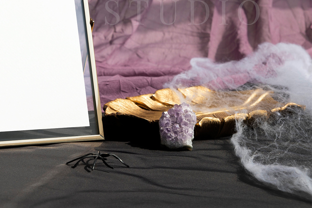 Hallowee Card Mockup 5x7Table Number, an Advertising Mockup by PawMockups (Photo 4 of 10)