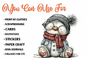 Cute Snowman, a Seasonal Illustration by CreationArt (Thumbnail 5 of 9)