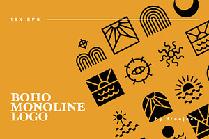 Boho Monoline Logo Design