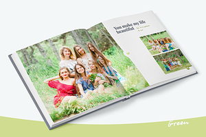 Photo Album Template - Green