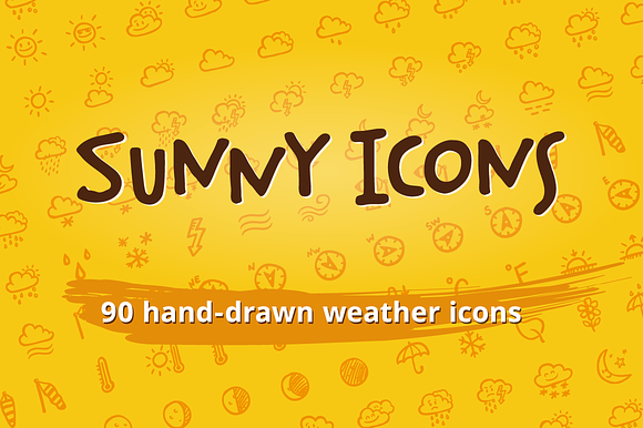 Sunny Icons 90 Weather Icons