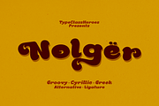 Nolger - Retro Font, a Font by TypeClassHeroes (Thumbnail 1 of 15)