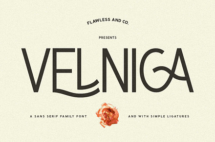 Velnica - Sans Serif Family Font, a Sans Serif Font by Flawless And Co