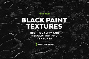 Black Paint Textures