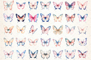 Blush and Blue Glitter Butterflies, an Illustration by DreamCafeArt (Thumbnail 2 of 7)