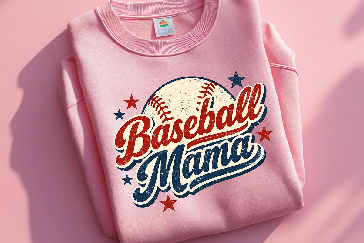 Retro Baseball Mama PNG Tshirt Sport, a Sport Illustration by SugarCloudStudioArt (Photo 4 of 6)