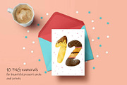 Tasty Numerals - 10 illustrations, an Illustration by Zooza Art (Thumbnail 2 of 3)