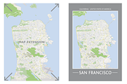 San Francisco Street Map - City Map, an Education Illustration by Cartorical (Thumbnail 3 of 4)