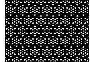 Flower geometric pattern. Seamless