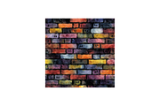 Halloween Brick Clip Art Backgrounds, a Decorative Illustration by PcuDesigns Illustrations (Thumbnail 3 of 3)