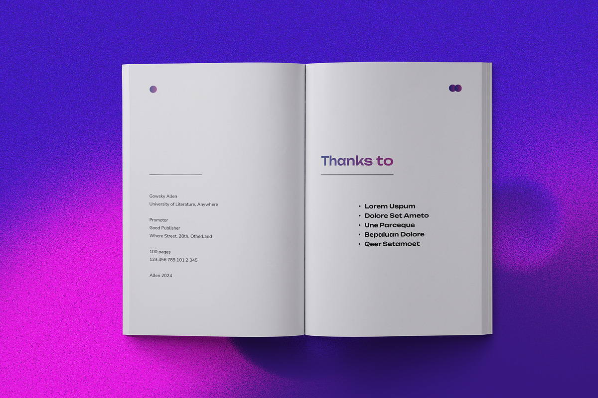 Gradient Book, a Stationery Template by Meknya (Photo 2 of 9)