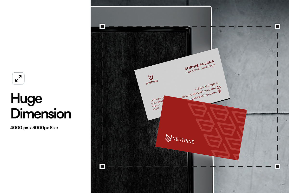 Business Card Mockup, an Advertising Mockup by SLAB! Design (Photo 2 of 6)