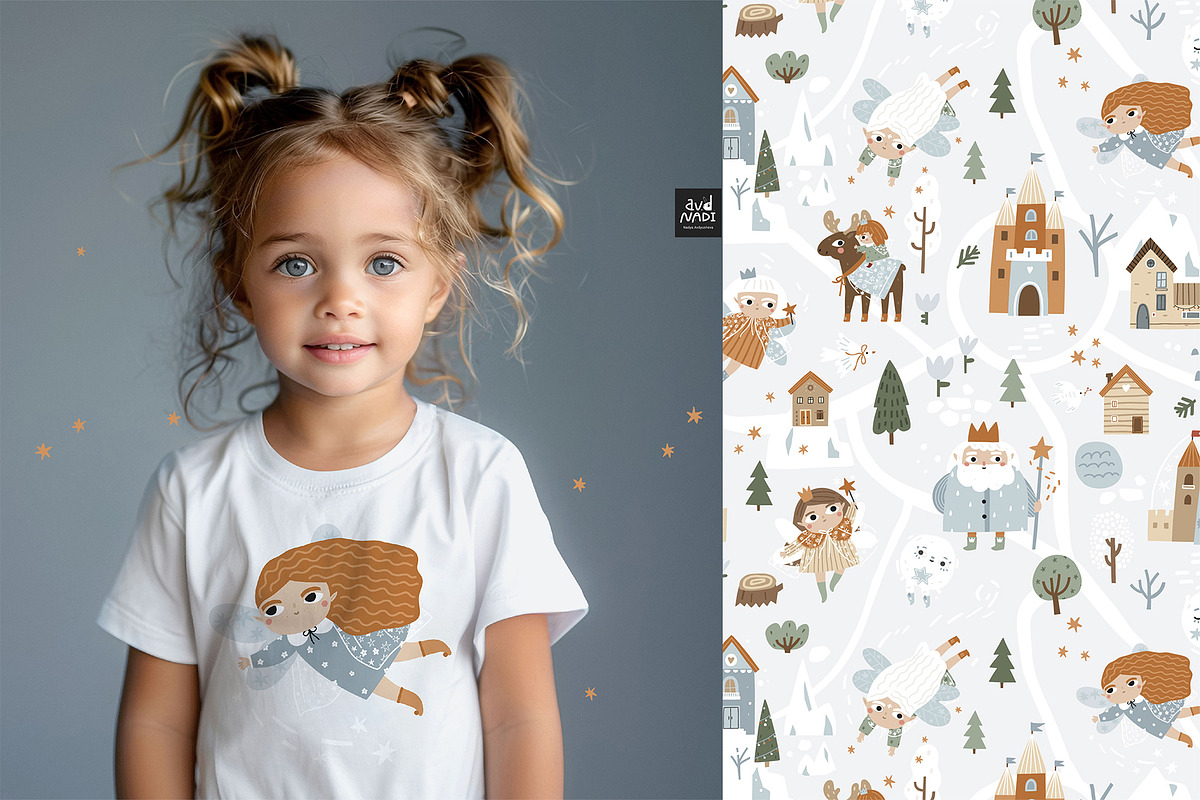 Winter fairy tale - kids collection, a Seasonal Illustration by avdnadi (Photo 8 of 13)