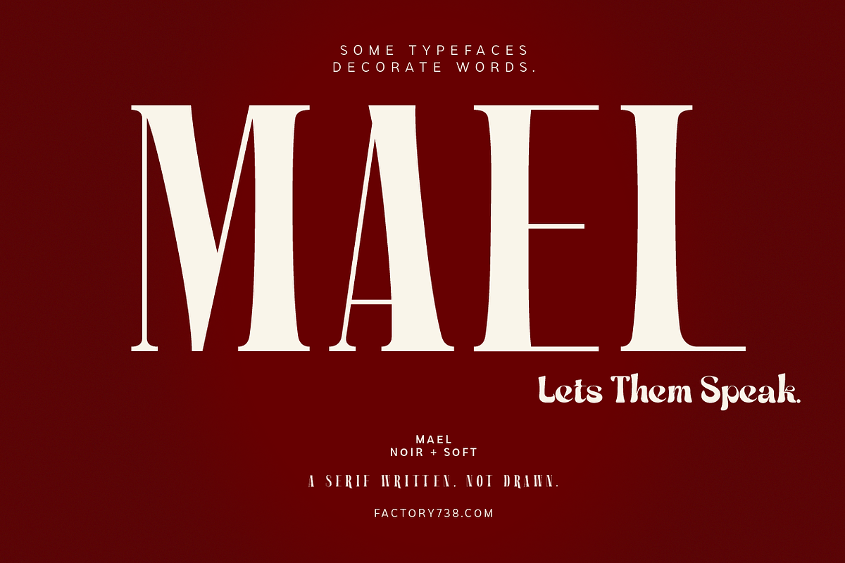 Mael – Luxury Editorial Serif, a Serif Font by FactoryType Studio (Photo 11 of 11)