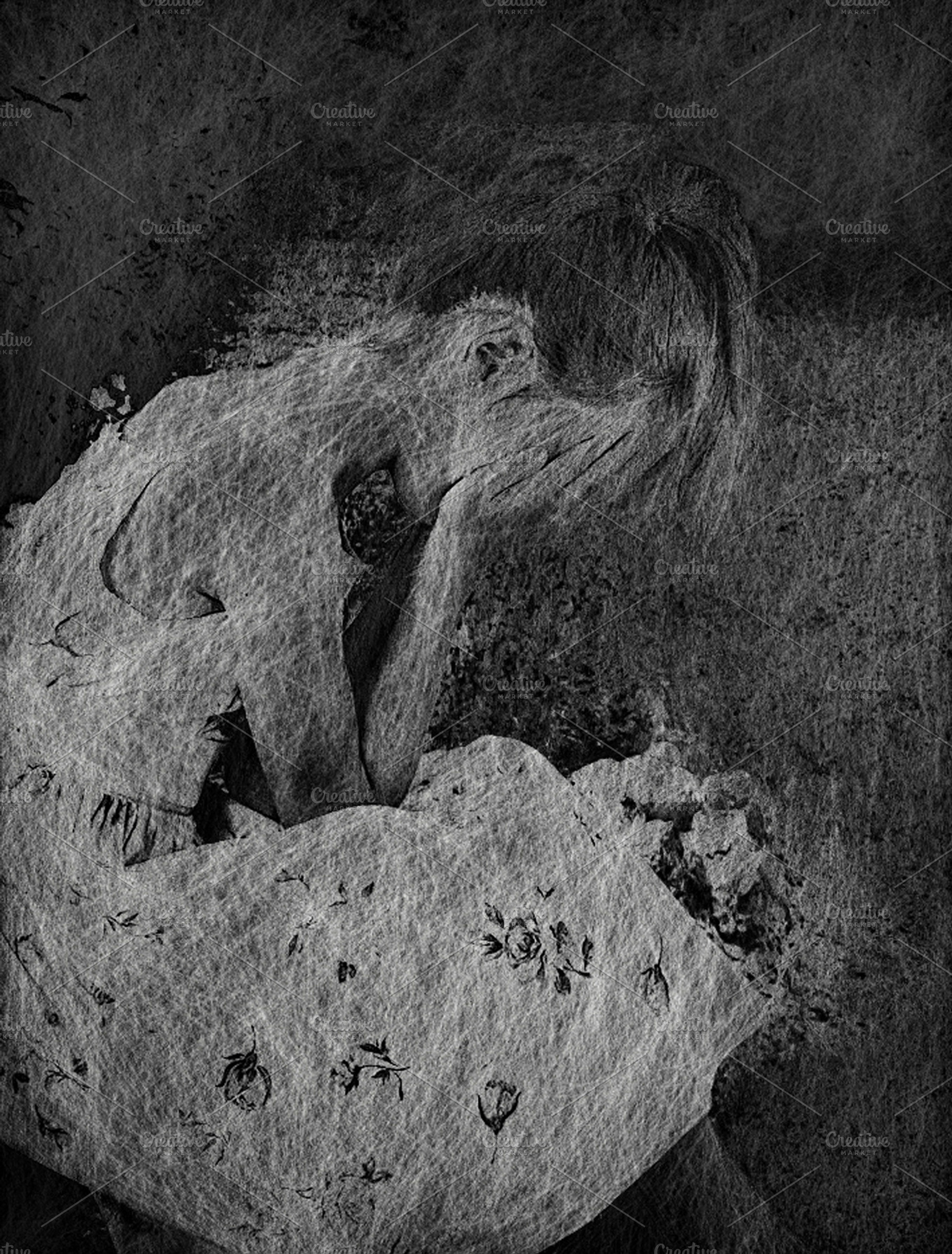 Weeping Girl Art ONE, an Abstract Photo by Carolyn Sandstrom Art