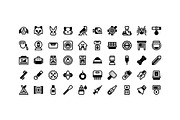 50 Pet Care Icons, an Outline Icon by Side Project (Thumbnail 3 of 8)