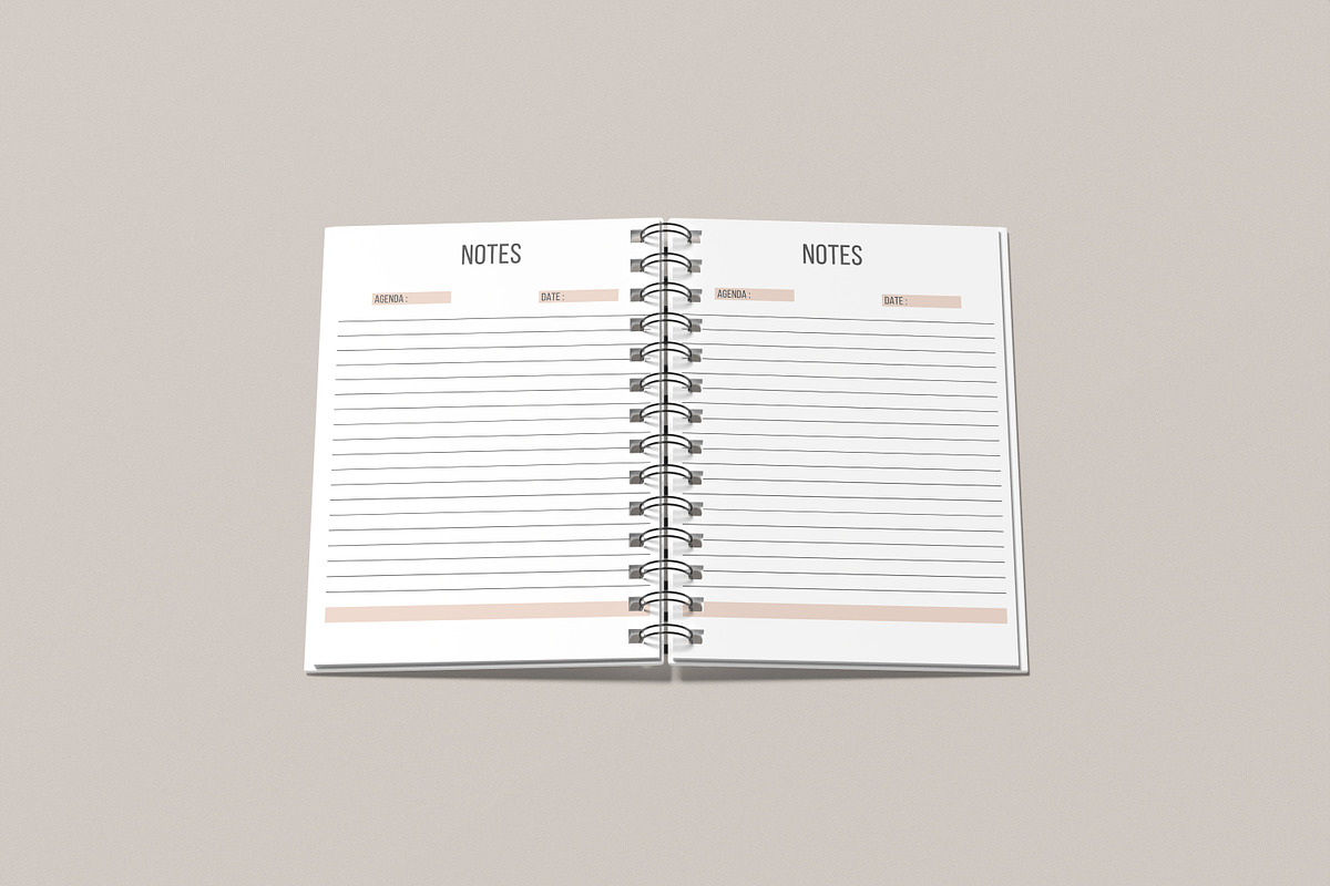 A5 Spiral Notebook Mockup, a Books & Magazine Mockup by rahmatmoscae (Photo 3 of 11)