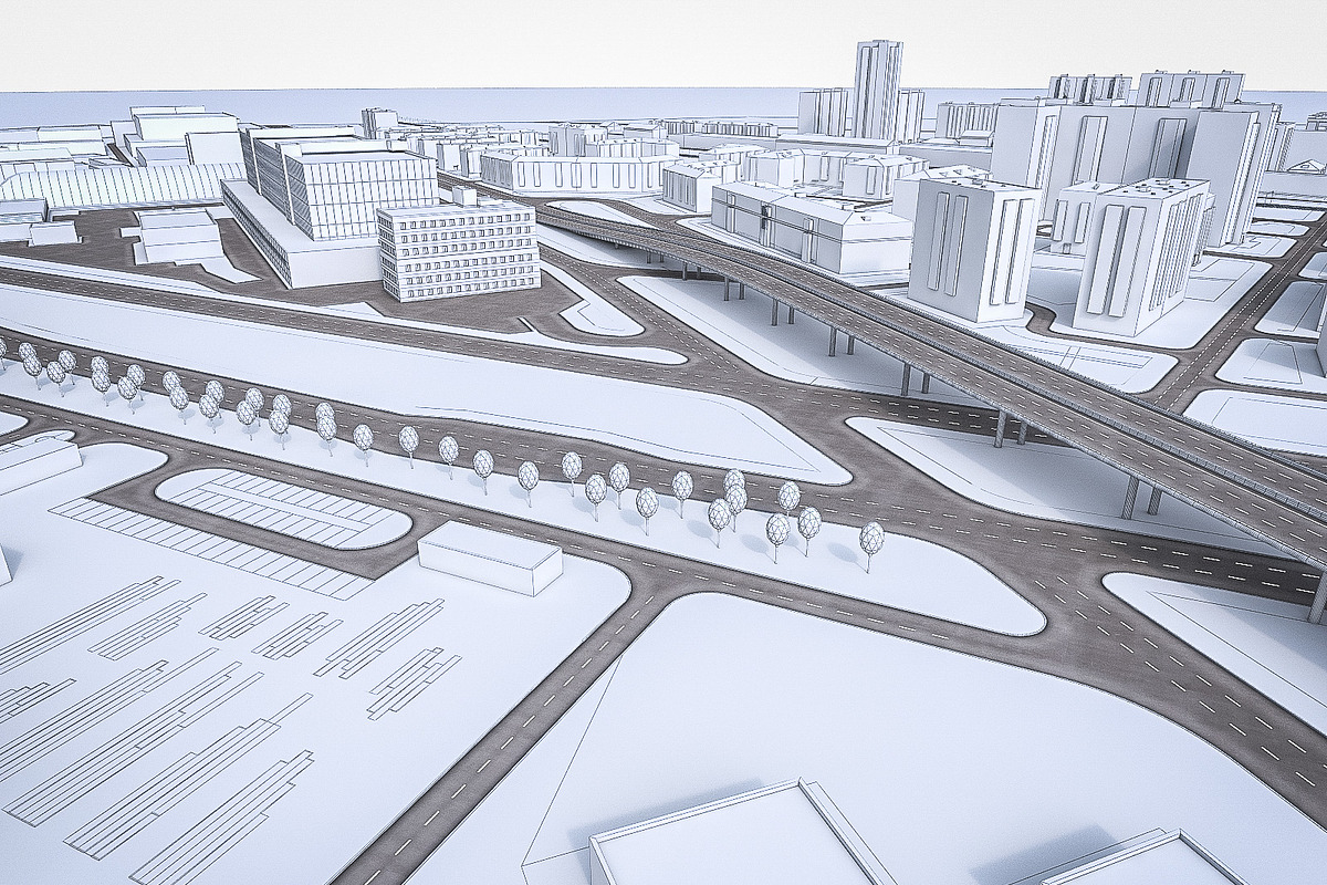 Residential and Industrial UrbanArea, an Architecture 3D Model by 3DNUTS (Photo 18 of 21)