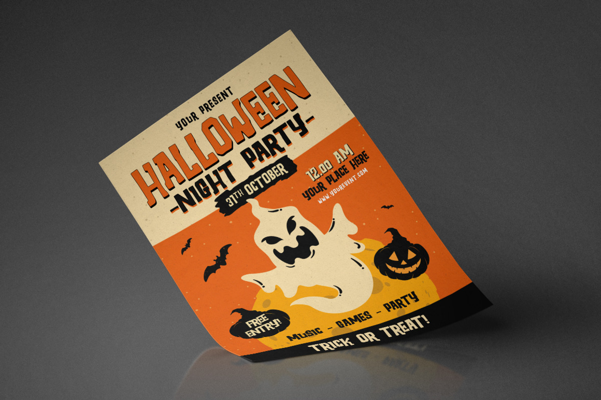 Halloween Party Flyer Set, a Flyer Template by monogrph (Photo 4 of 4)