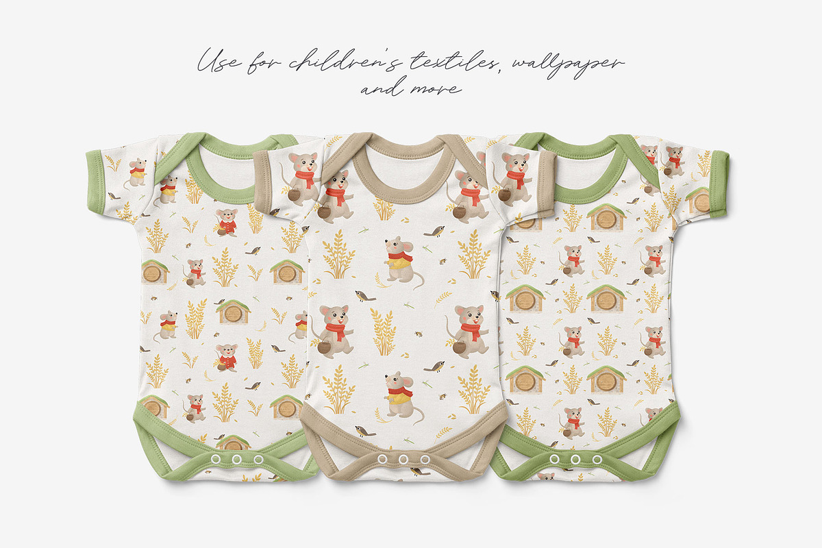 Mice & Ears Seamless Patterns, a Pattern Graphic by Letters-Shmetters (Photo 6 of 9)