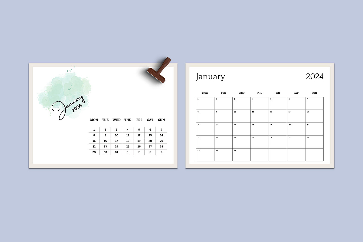 Calendar Template/Calendar 2024, a Stationery Template by Design Zone (Photo 4 of 6)