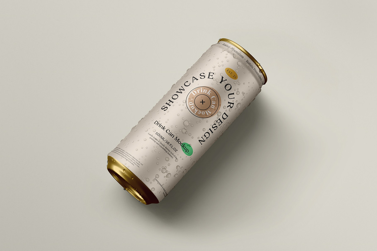 Drink Can Mockup, a Packaging Mockup by Tahtagraphic (Photo 15 of 16)