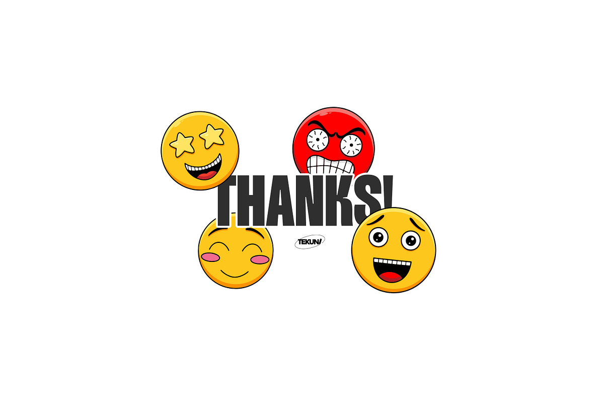 Emoji Character Expressions Set, an Emoji Icon by Tekuni (Photo 11 of 11)