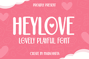 Heylove - Lovely Playful Font, a Sans Serif Font by MaikoHatta (Thumbnail 1 of 7)