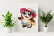Watercolor Happy Summer Cat Sublim, an Illustration by SVGArt (Thumbnail 4 of 8)