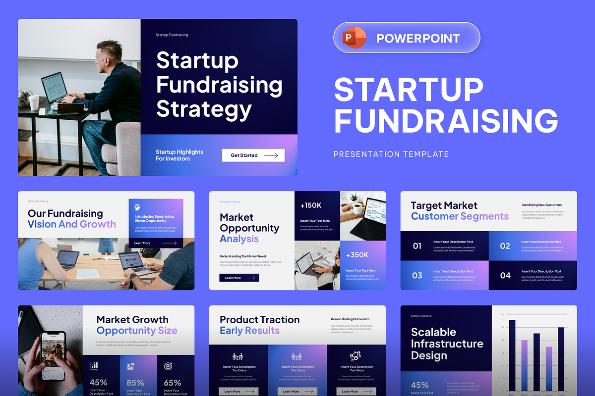 Startup Fundraising Powerpoint, a Presentation Template by Sixtemp (Photo 1 of 3)