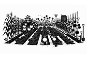 50 Garden Frame Silhouette Bundle, an Illustration by musafir_fashion (Thumbnail 2 of 51)