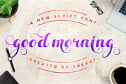 Good Morning Script Font, a Script Font by SNK's (Thumbnail 1 of 5)